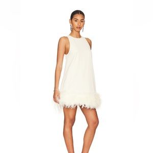 Ronny Kobo Fallen Dress in Ivory